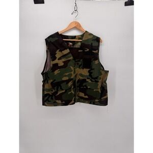 Blue Hill Camo Vest‎ Men's XL  by Redhead Canvas Hunting Squirrel Duck Vest 80s